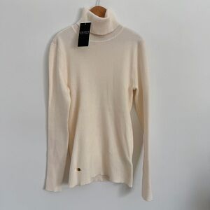 Ralph Lauren Cream Lightweight Turtleneck